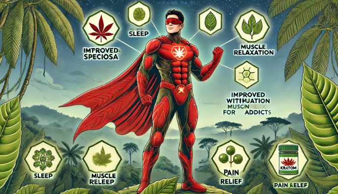Červený kratom superhrdina